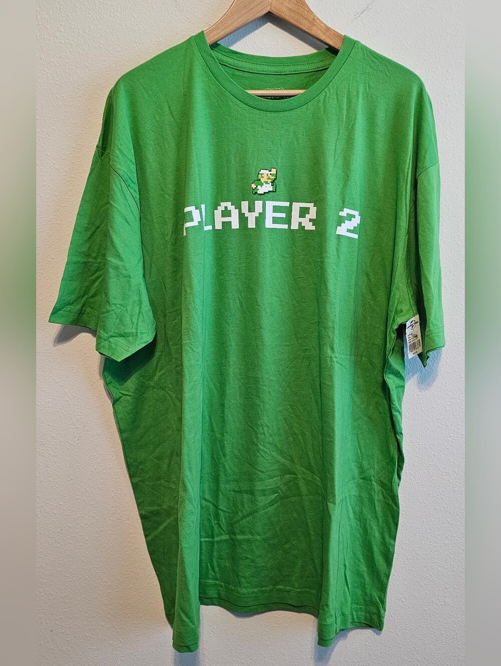 Nintendo Luigi t-shirt retro "Player 2" Size 3XL